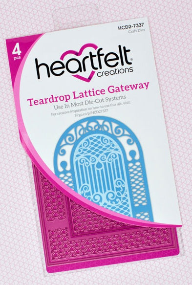 HEARTFELT - CORTE Y RELIEVE -TEARDROP LATTICE GATEWAY 4 PCS