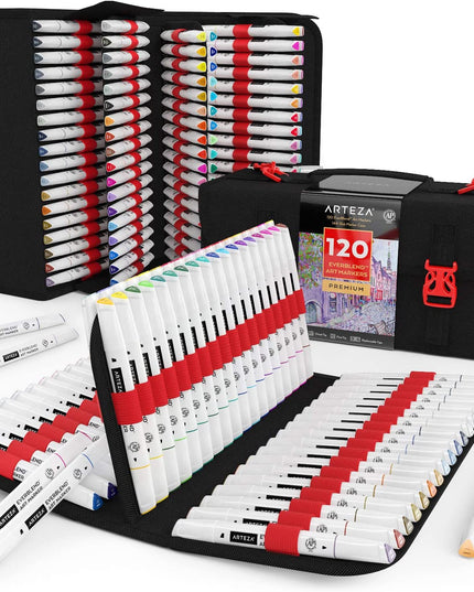 SET DE MARCADORES EVERBLENDD ARTEZA 120CLRS