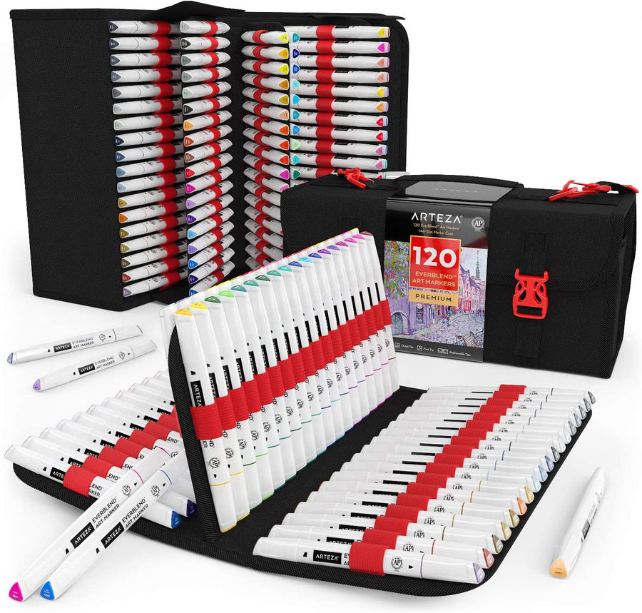 SET DE MARCADORES EVERBLENDD ARTEZA 120CLRS