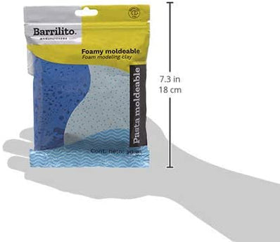 FOAMY MOLDEABLE AZUL ELECTRICO BARRILITO 50GR