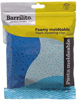 FOAMY MOLDEABLE AZUL ELECTRICO BARRILITO 50GR