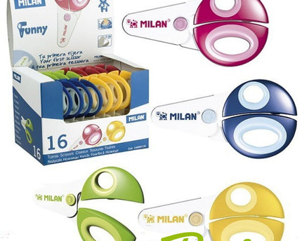 TIJERA MILAN FUNNY LITTLE ONES PLASTICA
