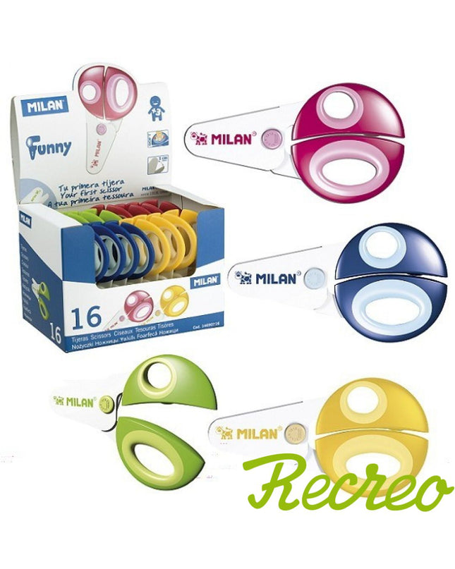 TIJERA MILAN FUNNY LITTLE ONES PLASTICA