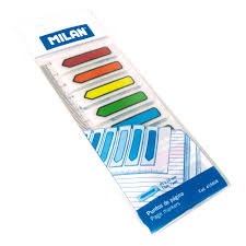 BANDERITAS ADESIVAS 8 COLORES MILAN