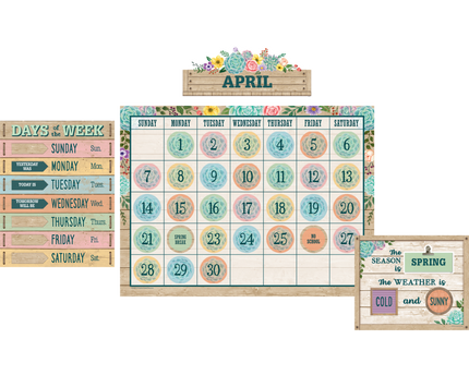 BULLETIN RUSTIC BLOOM CALENDAR