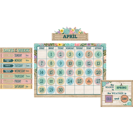 BULLETIN RUSTIC BLOOM CALENDAR