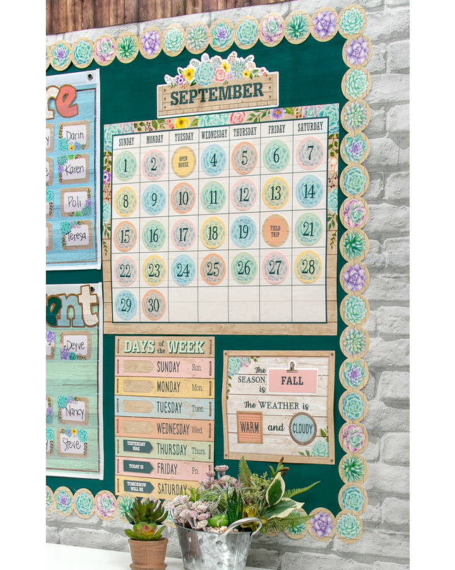 BULLETIN RUSTIC BLOOM CALENDAR
