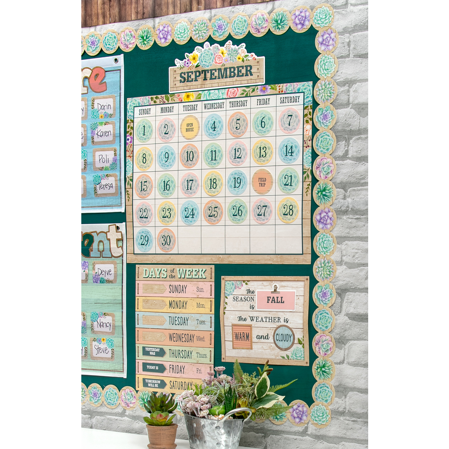BULLETIN RUSTIC BLOOM CALENDAR