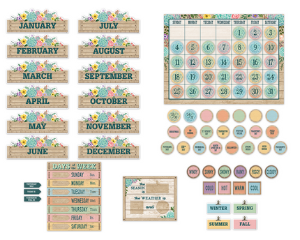 BULLETIN RUSTIC BLOOM CALENDAR