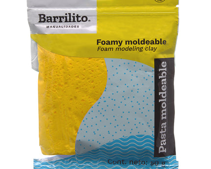 FOAMY MOLDEABLE AMARILLO BARRILITO 50GR