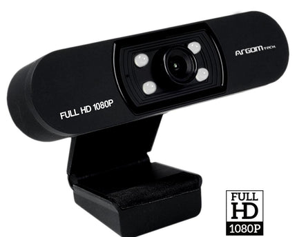 CAMARA WEB ARGOM CAM50 FULL HD 1080P CON MICROFONO Y LED