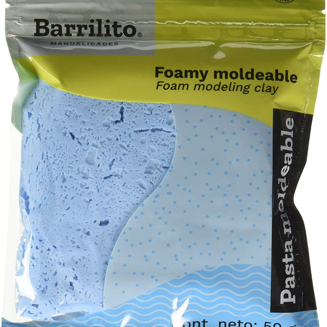 FOAMY MOLDEABLE AZUL CIELO BARRILITO 50GR