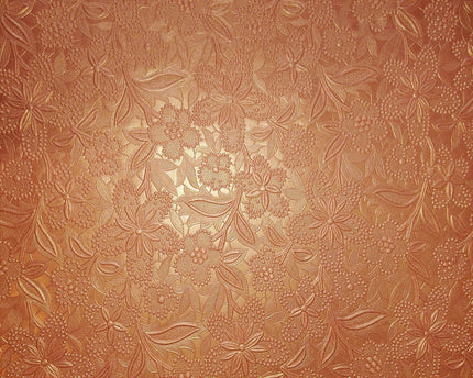PAPEL DECORADO ANARANJADO C/FLORES