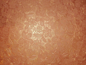 PAPEL DECORADO 3D COBRE FLORES 22X29PULG