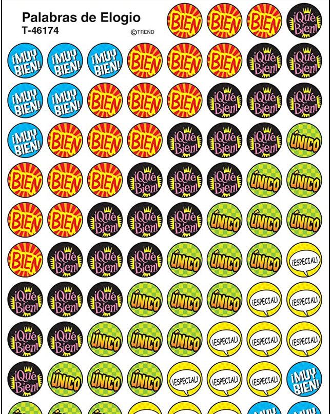 STICKER PALABRAS DE ELOGIO