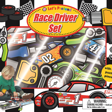 LIBRO AND PUZZLE LETS PRETEND RACE DRIVER