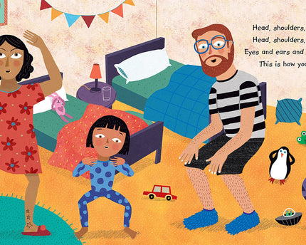 LIBRO HEAD, SHOULDERS, KNEES AND TOES W/ AUDIO AND VIDEO