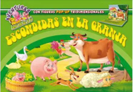 LIBRO AVENTURAS ANIMALES EN 3D- ESCONDIDAS EN LA GRANJA