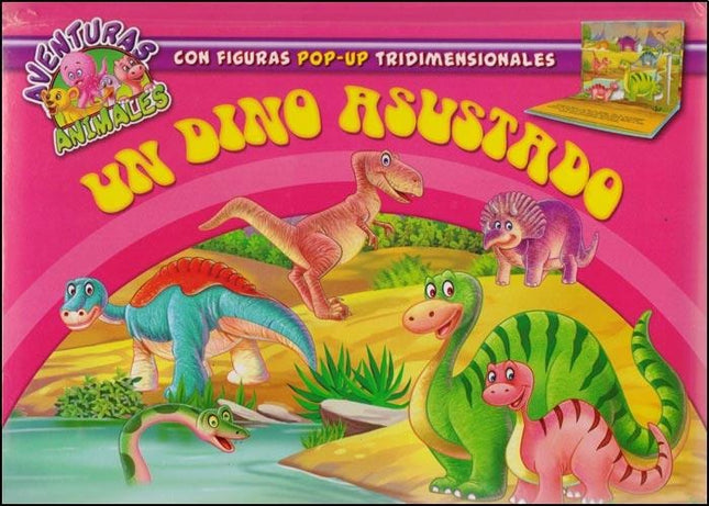 LIBRO AVENTURAS ANIMALES EN 3D- UN DINO ASUSTADO