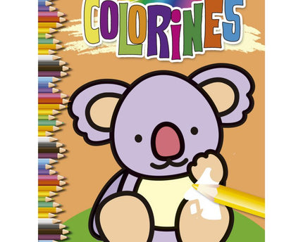 LIBRO COLORINES-TAPA NARANJA