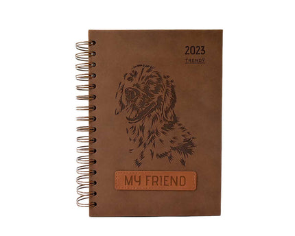 AGENDA TRENDY 2023 DOG BROWN