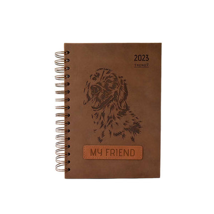 AGENDA TRENDY 2023 DOG BROWN