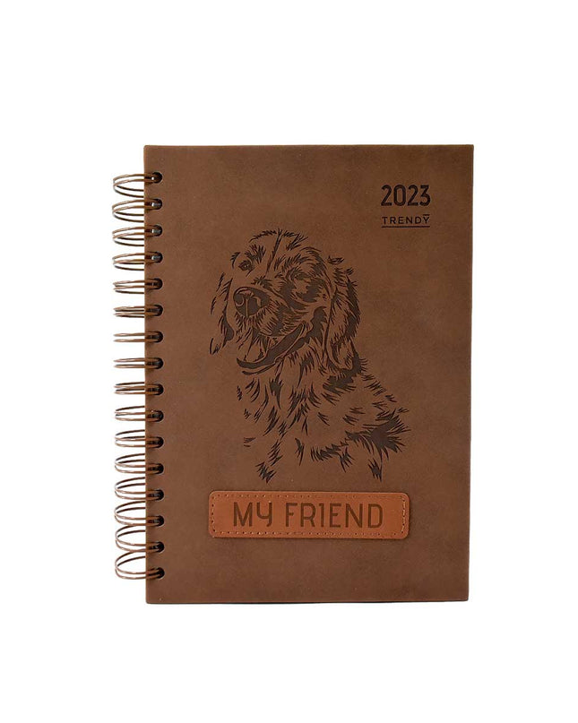 AGENDA TRENDY 2023 DOG BROWN