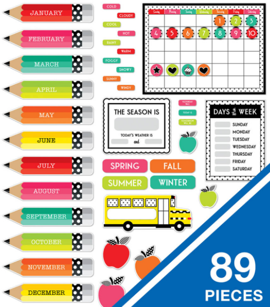 BULLETIN BLACK, WHITE & STYLISH BRIGHTS CALENDAR