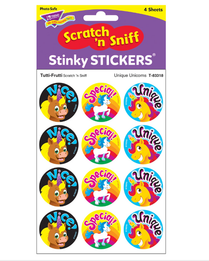 STICKER UNI QUE UNICORNS /TUTTI - FRUIT