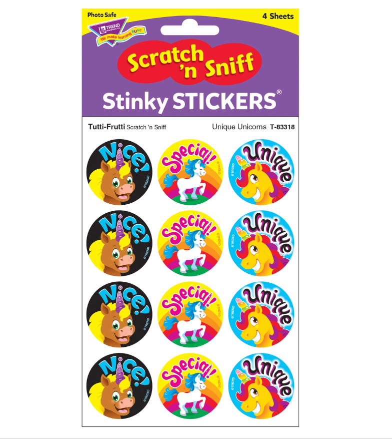 STICKER UNI QUE UNICORNS /TUTTI - FRUIT