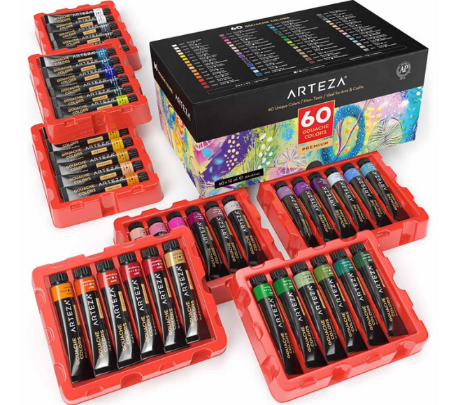 SET DE TEMPERAS ARTEZA 60CLRS