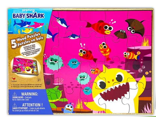 ROMPECABEZA BABY SHARK 5PACK