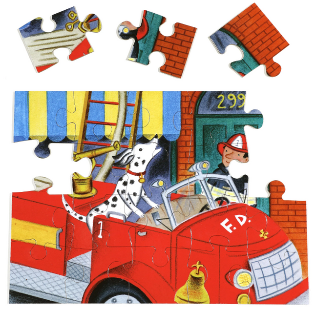 ROMPECABEZA RED FIRE TRUCK 20PZS