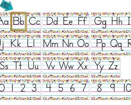 BULLETIN CONFETTI ALPHABET LINE