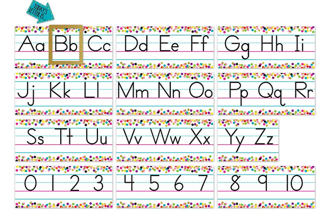 BULLETIN CONFETTI ALPHABET LINE