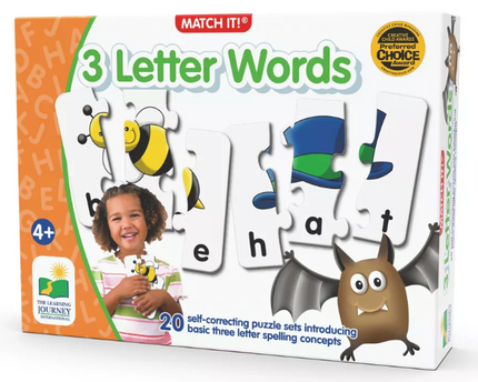 MATCH IT! 3 LETTER WORDS 20 PZA