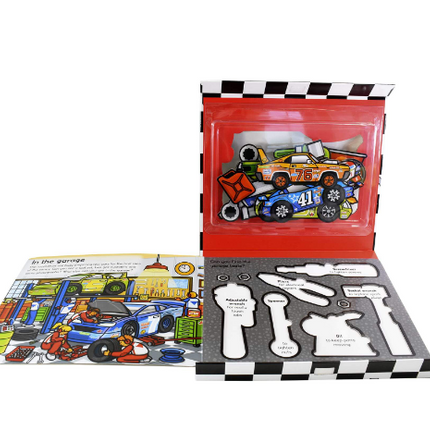 LIBRO AND PUZZLE LETS PRETEND RACE DRIVER