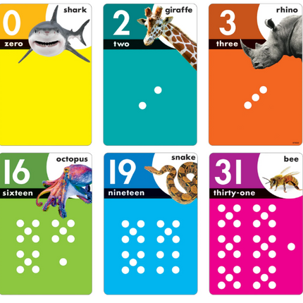 BULLETIN LEARNING SET ANIMALS COUNT 0-31