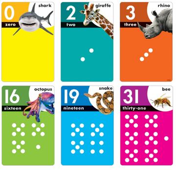 LAMINA LEARNING SET ANIMALS COUNT 0-31