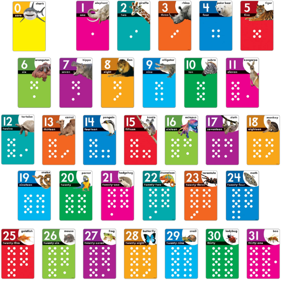LAMINA LEARNING SET ANIMALS COUNT 0-31