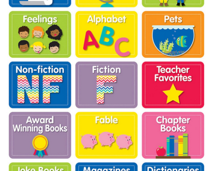 MINI CUT LIBRARY LABELS