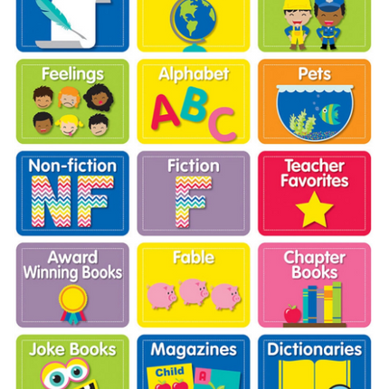 MINI CUT LIBRARY LABELS