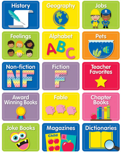MINI CUT LIBRARY LABELS