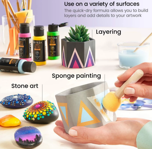 PINTURA ACRYLICA 20 UND 60 ML