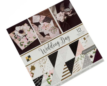 SET DE  PAPEL PARA SCRAPBOOK WEDDING