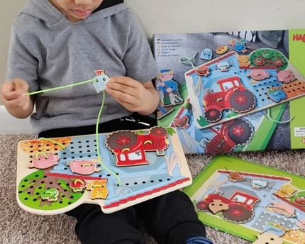 FARM THREADING & LACING GAME