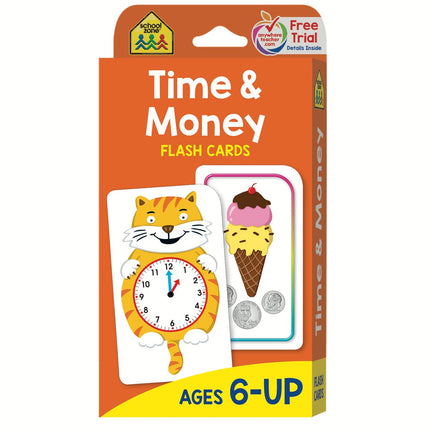 FLASH CARDS TIME & MONEY SCHOOL ZONE