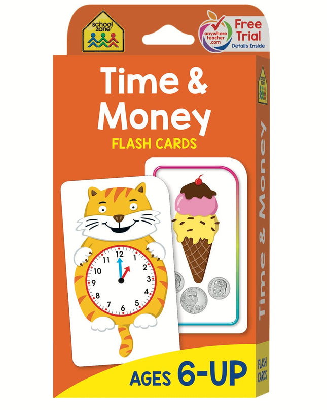 FLASH CARDS TIME & MONEY SCHOOL ZONE