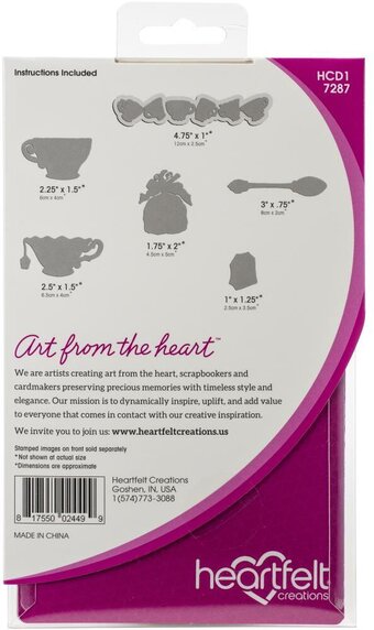 HEARTFELT - CONJUNTOS DE SELLOS MI TAZA DE TÉ 7 PCS