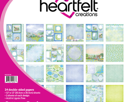 HEARTFELT - COLECCIÓN DE PAPEL 12X 12 COTTAGE GARDEN 24 HOJAS